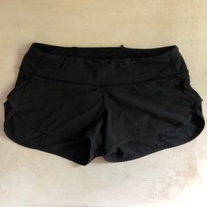 Black Lululemon Speed Shorts